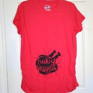 Crazy Dog Maternity T-Shirt Thanksgiving